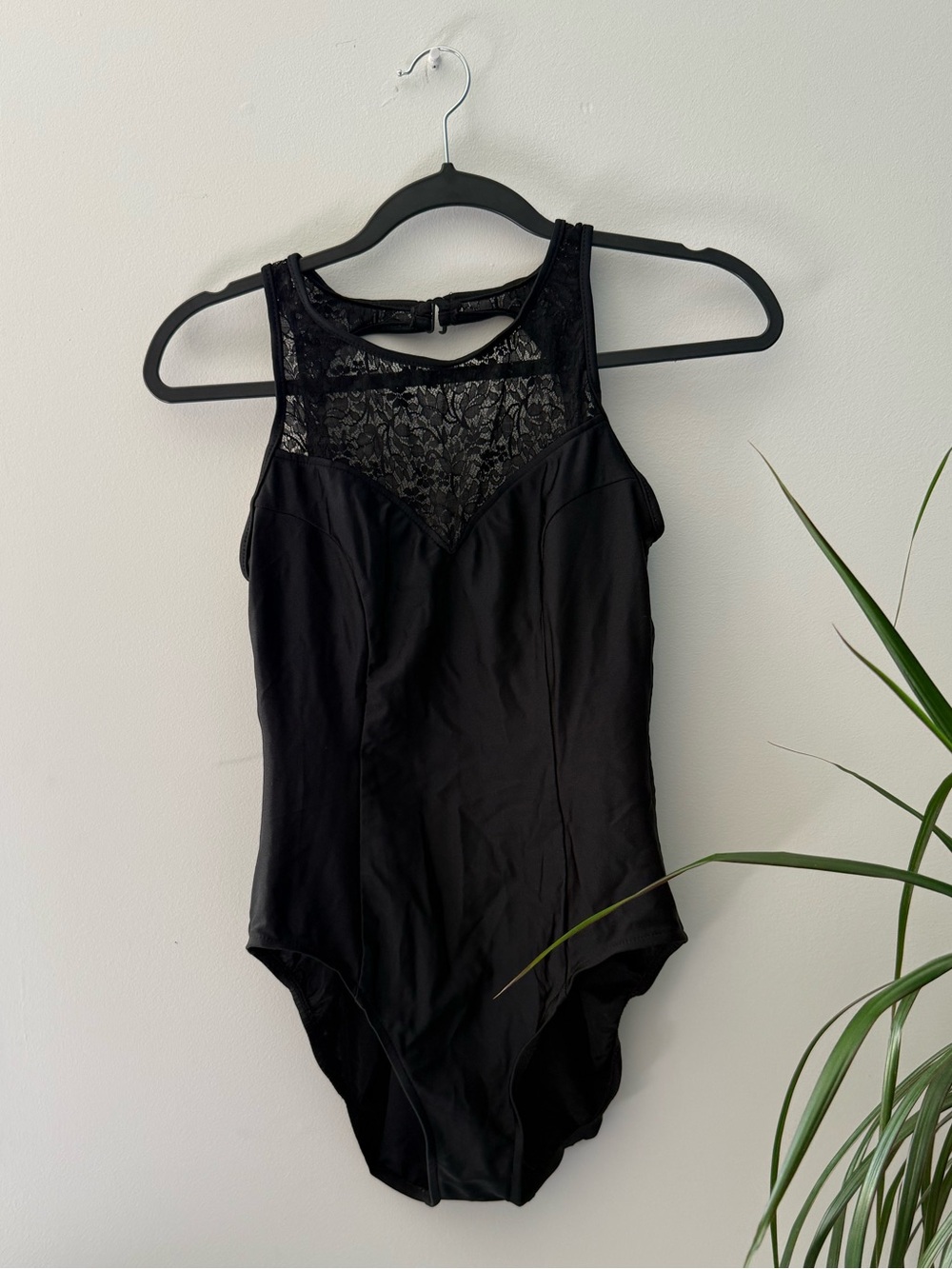Swimsuit Vintage Janzen Images Black Lace One Piece Size 12